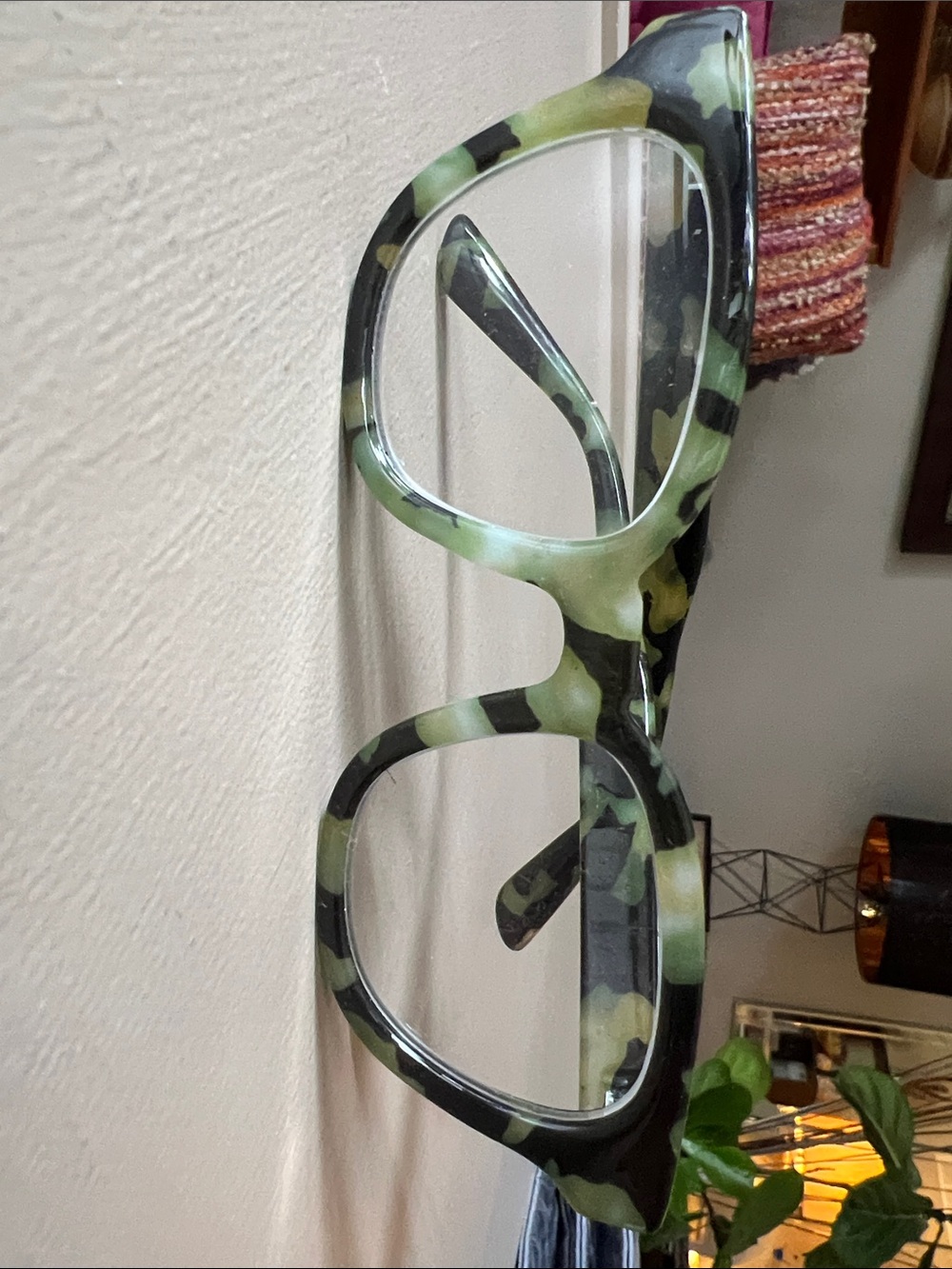 Green Camouflage Decorative Eyewear Accent Readers 1.5